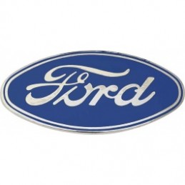 A-8212-A  Emblem for radiator grille chrome/blue with clamp fastening   Ford Model A 1928-1931 