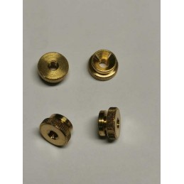 T-5201-NUT-S4  Knurled nut set brass M4 for spark plug Autolite and Motocraft   Ford Model T 1909-1927 