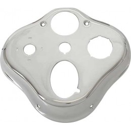 A-11805-AR  Chrome instrument housing for vehicles with oval speedometer   Ford Model A 1928-1930 