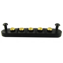 T-5044-BR  Terminal block 5-connectors brass original style   Ford Model-T 1919-1921 with wooden firewall 