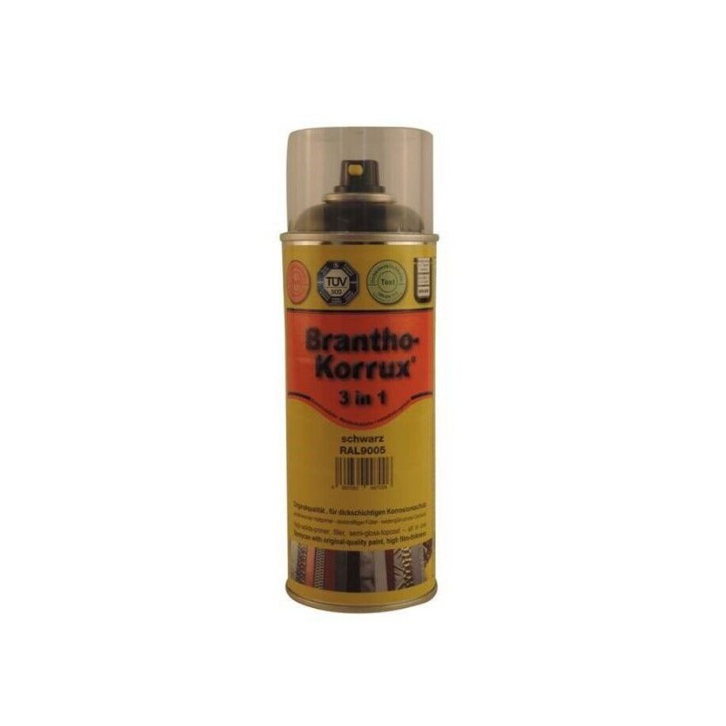 Brantho Korrux 3 in 1 

Speziallack für Rahmen, Achsen, Motor, und Felgen

Lackspray 400 ml.