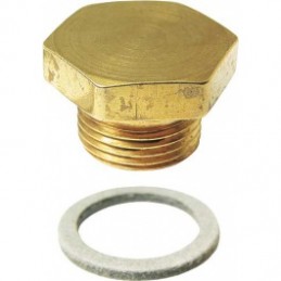 T-6211  Brass bolt for float chamber with gasket for carburettor Holley NH   Ford Model T 1909-1927 