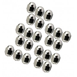 A-1012-BC-Q23  Wheel nut set chrome for wheel bolts (23 pieces)   1/2-20 thread SW-13/16&quot; (21mm)   Ford Mod...