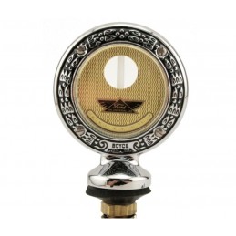 T-18354-CW-F  Moto-Meter chrome with wreath design and Ford Script   Ford Model T 1916-1927 