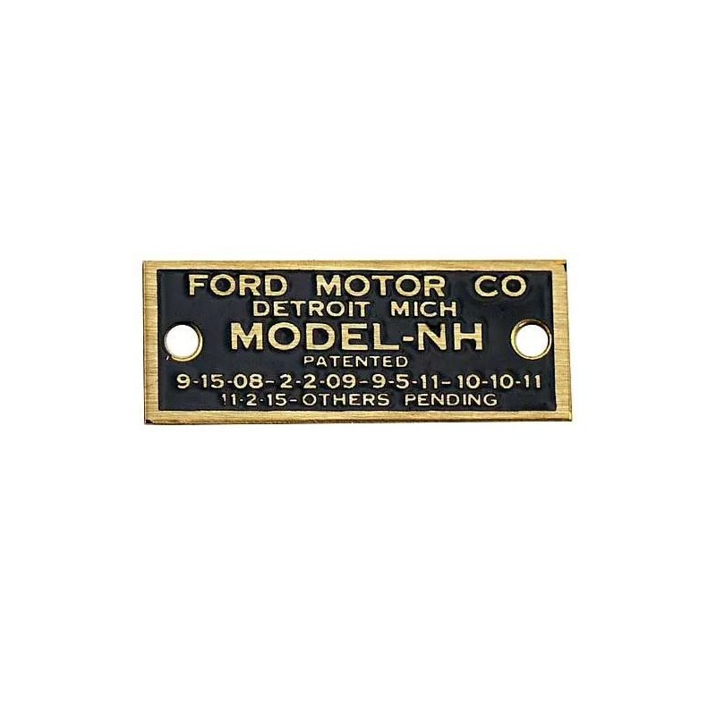 T-6200-DATA Typenschild Vergaser Holley NH Ford Model-T 1909-1927