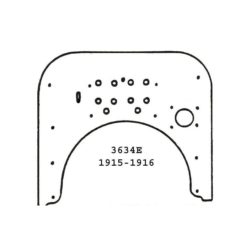 T-3634-E - Trennwand zwischen Motor / Innenraum (Firewall) Ford Model-T 1915-1916