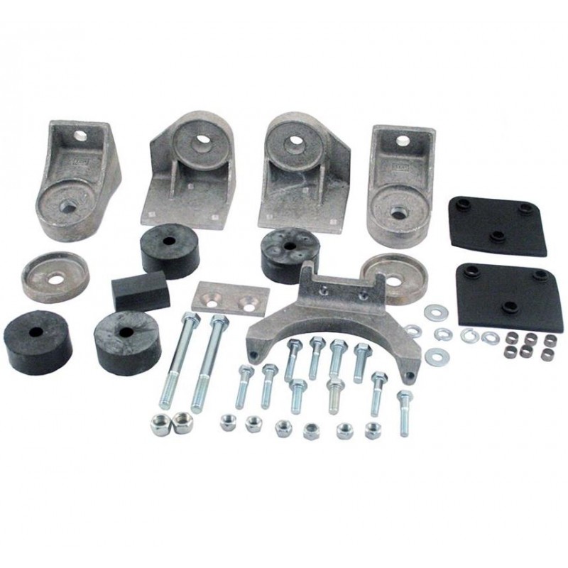A-5089-FAM Motor mount and gearbox mount kit modern design Ford Model A 1928-1931 A-5089-FAM Motor mount and gearbox mount kit modern design Ford Model A 1928-1931