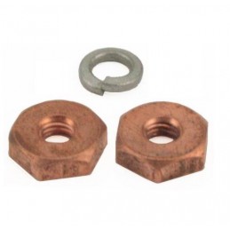 A-10107-C  Nut set copper for generator connection bolts   Ford Model A 1928-1931 