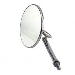 A-17700-A  Chrome exterior mirror for left side   Ford Model-A 1928-1929 only for open vehicles 