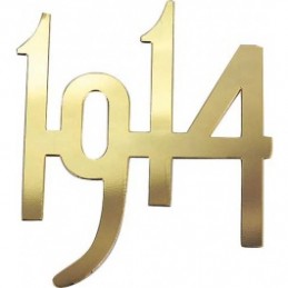 T-3921-1914  Emblem year gold plated   Ford Model T 1914 