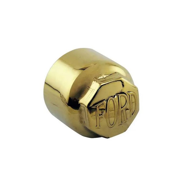 T-2819  Brass wheel hub cap with Ford script   Ford Model T 1909-1910 