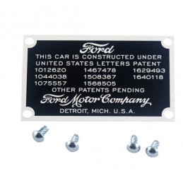 A-18650  type label   Ford Model A 1928-1931 