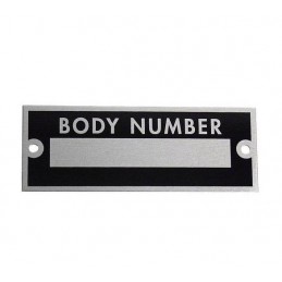 A-18654  Nameplate/data plate for chassis number with notched nails   Ford Model T 1909-1927   Ford Model A 1928...