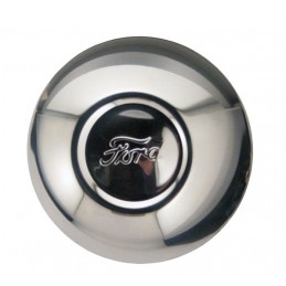 A-1130-SS-Q1  Wheel hub cap stainless steel 3-3/4&quot; (95mm) with Ford Script for 19&quot; rim   Ford Model A 1930-...