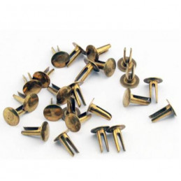 T-3422-B  Brass rivet set for transmission brake bands   or bonnet support band   Ford Model T 1909-1927 