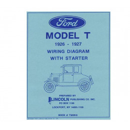 T-5039-B  Circuit diagram for electrical system   Ford Model T 1926-1927 