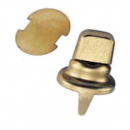 T-7980-ABR-Q1  Brass twist lock for attaching to another layer of fabric   Ford Model T 1909-1915 