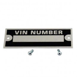 A-18655  Nameplate/data plate for chassis number with notched pin   Ford Model T 1909-1927   Ford Model A 1928-1...