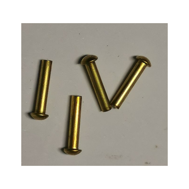 A-18651-Q4 Brass rivet set 1.4 x 6 mm for nameplate Ford Model T 1909-1927 Ford Model A 1928-1931 A-18651-Q4 Brass rivet set 1.4 x 6 mm for nameplate Ford Model T 1909-1927 Ford Model A 1928-1931