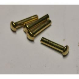 A-18652-Q4  Brass rivet set 2.0 x 10 mm for nameplate   Ford Model T 1909-1927   Ford Model A 1928-1931 