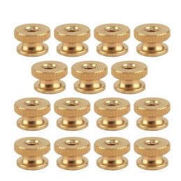 T-5005-TN-Q15  Knurled nut set (brass) for coilbox   Ford Model T 1909-1913 