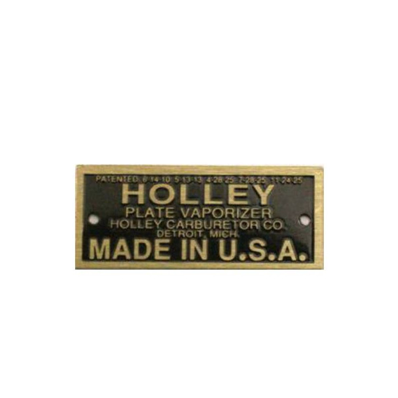T-6250-DATA Nameplate for carburettor Holley vaporizer Ford Model T 1926-1927 T-6250-DATA Nameplate for carburettor Holley vaporizer Ford Model T 1926-1927