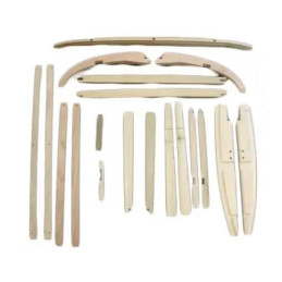 AWD-1280  Wood set for body Tudor Sedan (55-A)   Ford Model-A 1928-1929 Tudor Sedan 55-A 