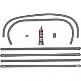 A-45983-4D  Window guide set for front doors   Ford Model-A 1928-1931 Fordor 