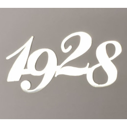 A-3921-1928-E  Emblem year stainless steel 1928   Ford Model A 1928 