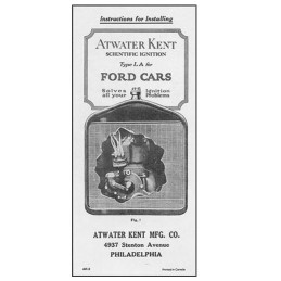 BT-LAK2 Handbuch zu Zündverteiler Atwater Kent Typ LA Ford Model-T 1909-1927