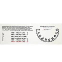 A-17255-D  Speedometer sticker for round Northeast Speedometer 7/8&quot; MPH   Ford Model A 1930-1931 