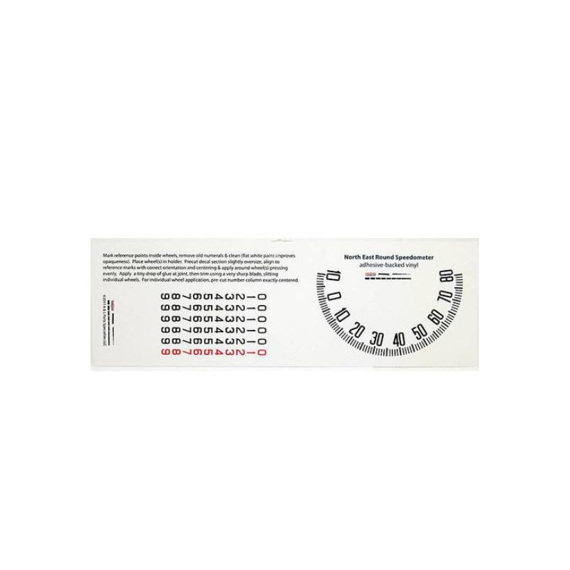 A-17255-D Speedometer sticker for round Northeast Speedometer 7/8" MPH Ford Model A 1930-1931 A-17255-D Speedometer sticker for round Northeast Speedometer 7/8" MPH Ford Model A 1930-1931