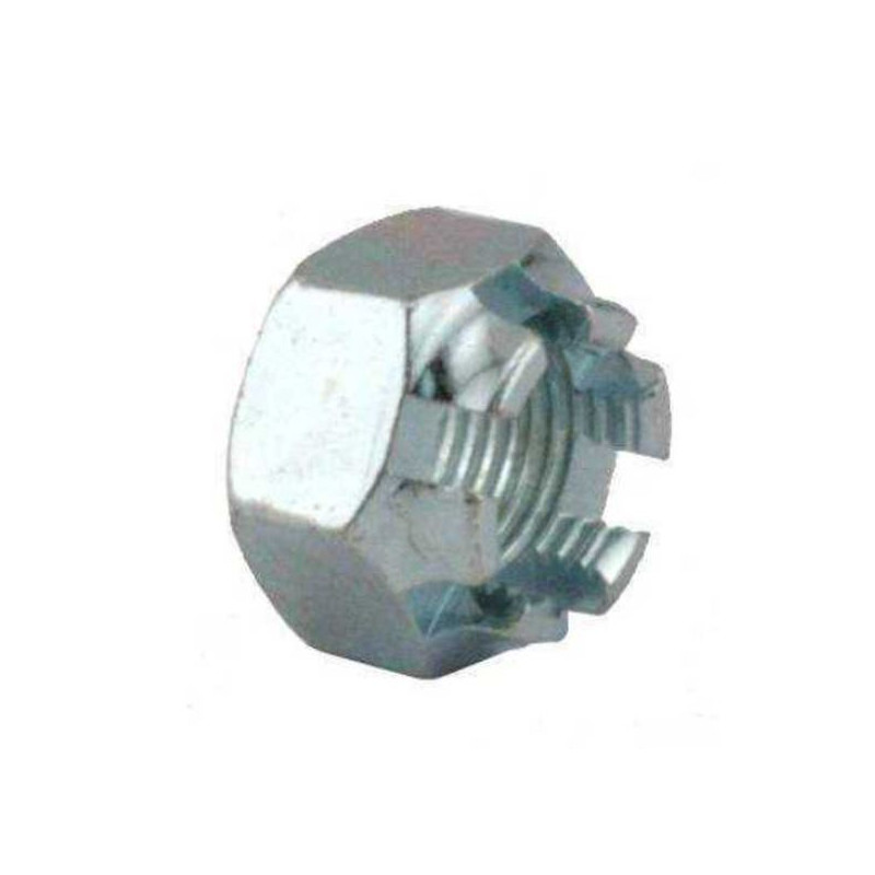 T-2697  Castle nut, galvanized for steering arm 9/16-18   Ford Model T 1911-1927 