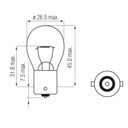 12V-21W-BA15S
