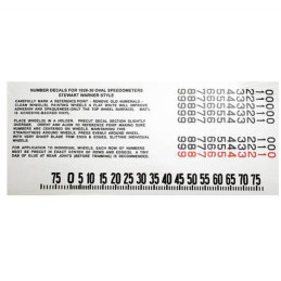 A-17255-A  Speedometer sticker for oval Stewart Warner Speedometer MPH   Ford Model A 1928-1930 