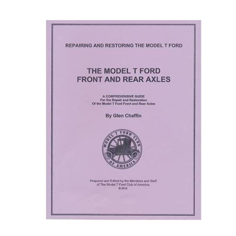 BT-A  Repair instructions for front axle and rear axle (English)   Ford Model T 1909-1927 