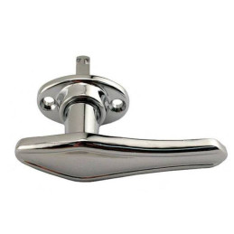 A-46206-A  Door handle left chrome OE style with flat contact surface   Ford Model A 1928-1929 