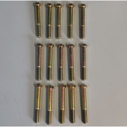 T-3003-EL-Q15  Cylinder head bolt set extra long 3-1/2&quot; (89mm) Grade 8.   Ford Model-T 1918-1927 for high compression c...