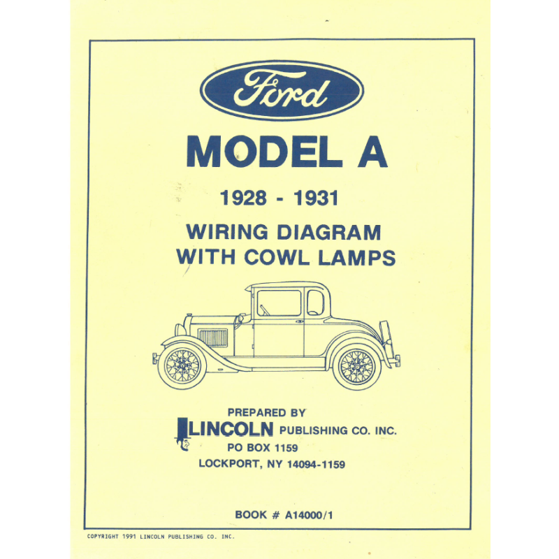 A-5039 Schaltplan für Elektrische Anlage Ford Model-A 1928-1931