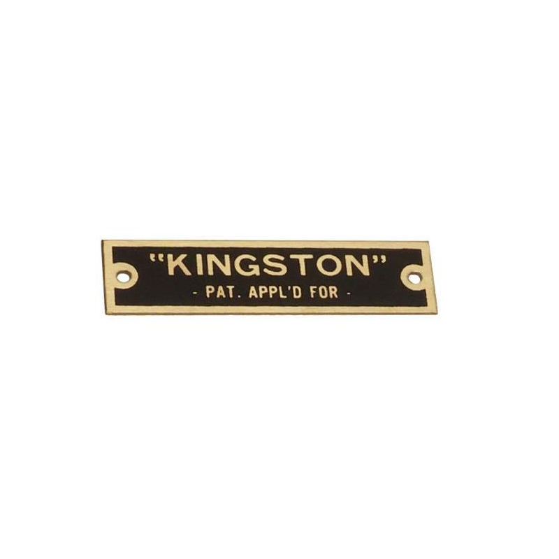 T-6100-DATA  Data plate Kingston   Ford Model T 1909-1914 