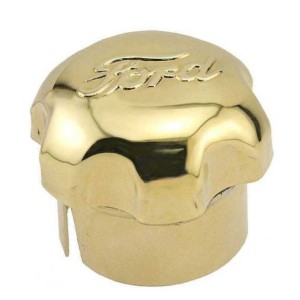T-3068-B Öldeckel Messing mit Ford Script Ford Model-T 1909-1916