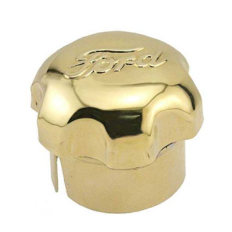 T-3068-B Öldeckel Messing mit Ford Script Ford Model-T 1909-1916